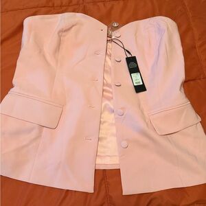 Fashion Nova Pink Button Down Shirt